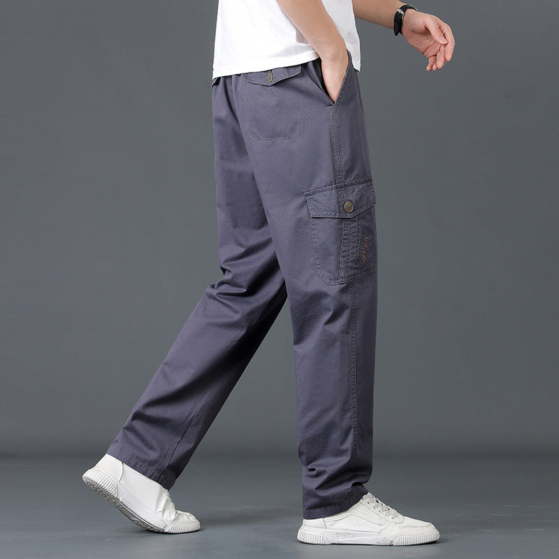 Herren Leichte Baumwoll‑Utility‑Cargohose mit elastischem Bund und geradem Bein Echo Archiv