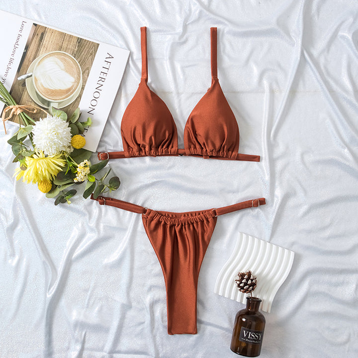 Damen Triangel-Bikini mit rutschfestem Schnitt und modischem Design Echo Archiv