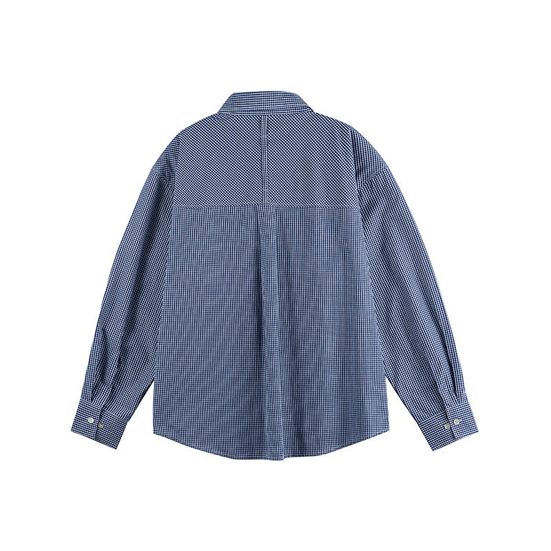 Herren Karo-Oversize-Hemd mit Button-Down-Kragen und gerundetem Saum Echo Archiv
