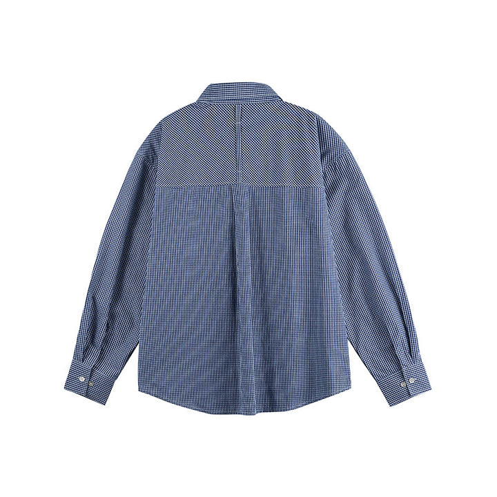 Herren Karo-Oversize-Hemd mit Button-Down-Kragen und gerundetem Saum Echo Archiv
