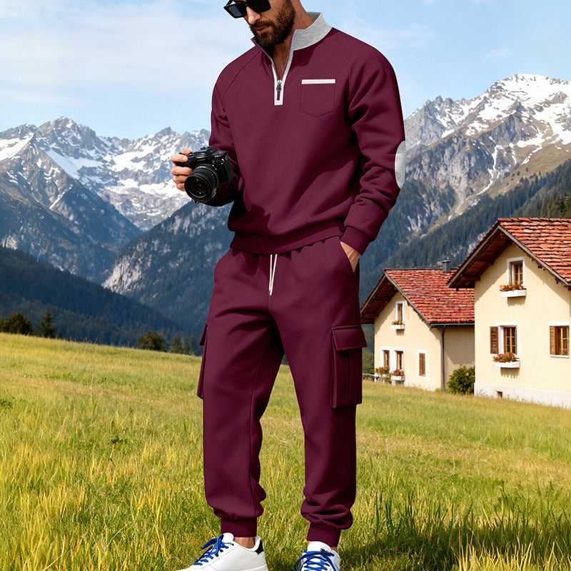 Herren Sportliches Hoodie-Set mit praktischer Taschenlösung Echoarchiv