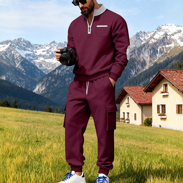 Herren Sportliches Hoodie-Set mit praktischer Taschenlösung Echoarchiv