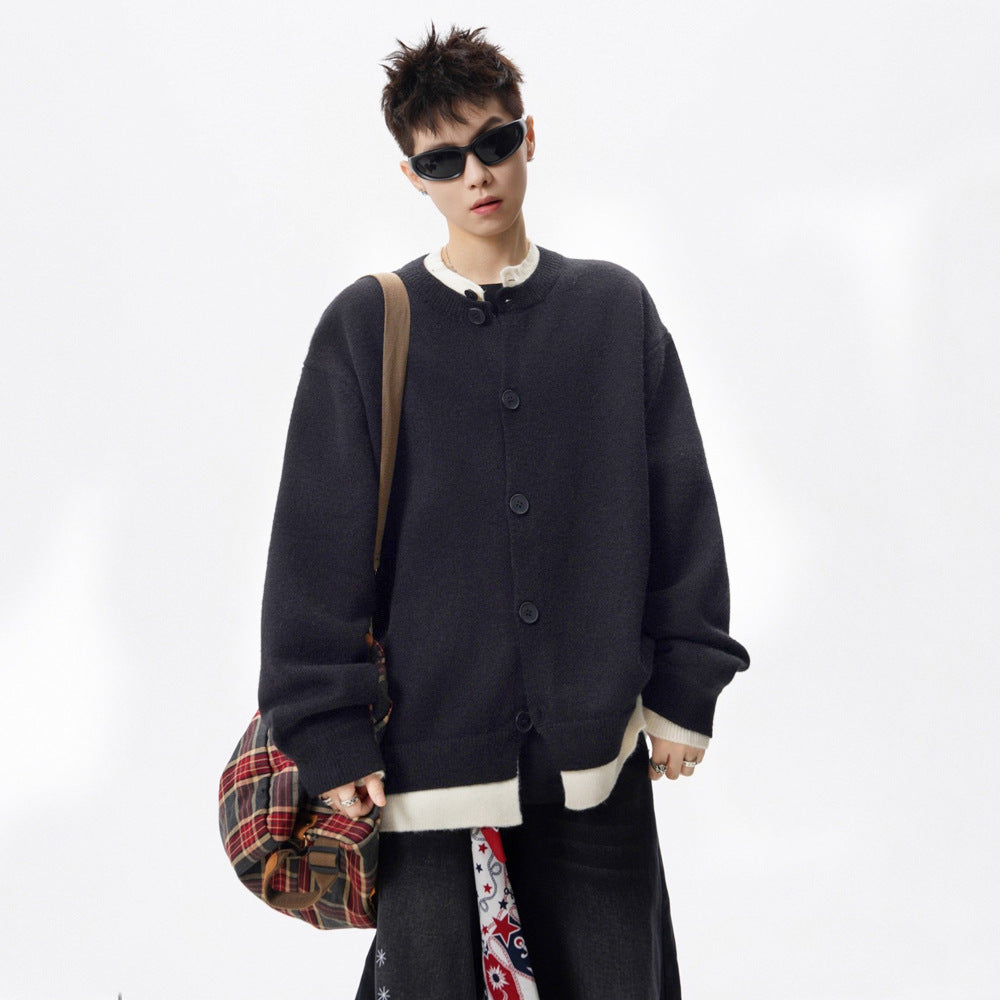 Damen Oversized Strickjacke mit Knopfleiste Echoarchiv