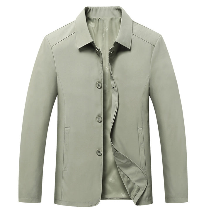 Herren Sakkoähnliche Übergangsjacke mit Hemdkragen, leichtem Innenfutter und Knopfleiste Echo Archiv