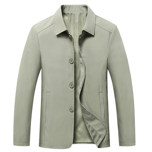 Herren Sakkoähnliche Übergangsjacke mit Hemdkragen, leichtem Innenfutter und Knopfleiste Echo Archiv