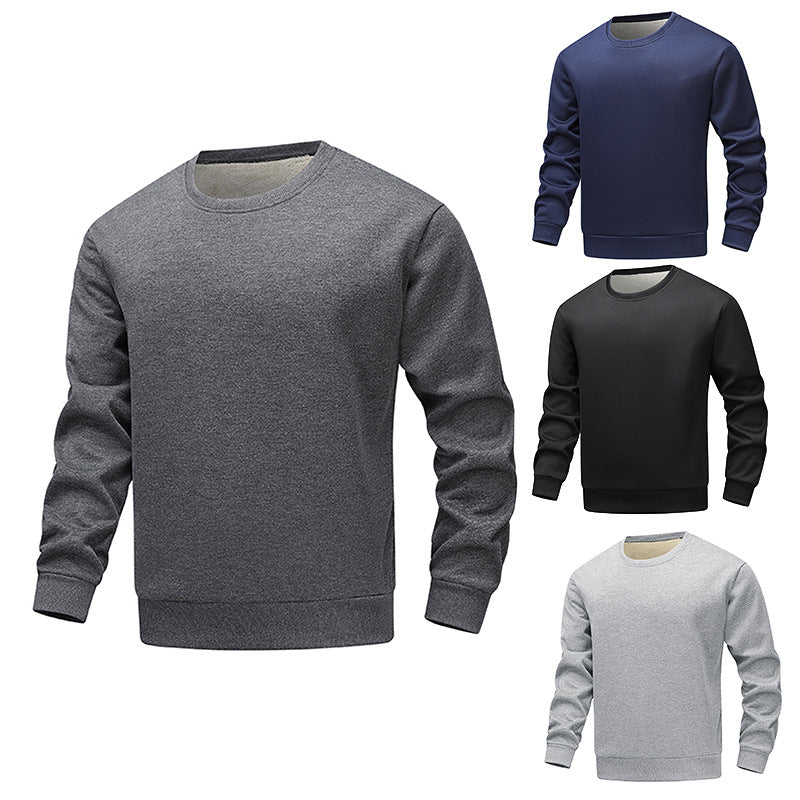 Herren bequemer Fleece-Sweater mit Rundhalsausschnitt Echoarchiv