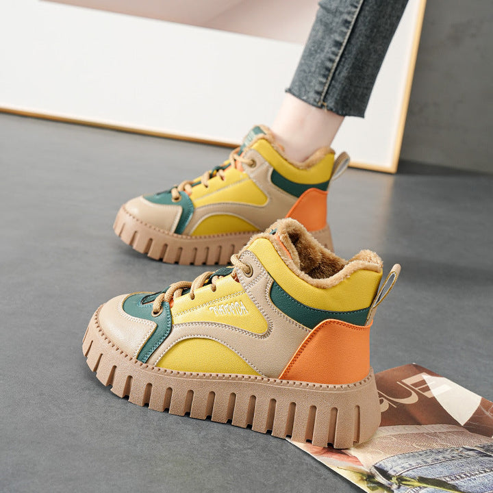 Damen Sportliche High-Top Sneakers mit gefüttertem Innenbereich und rutschfester Sohle Echo Archiv