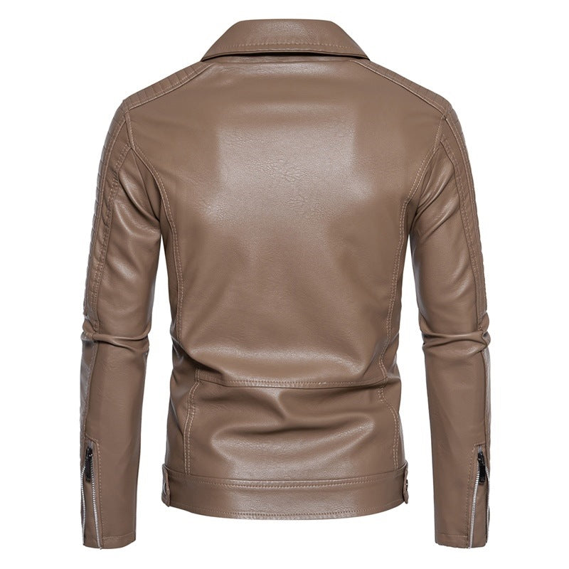 Herren Modische Kunstleder Bikerjacke Echo Archiv