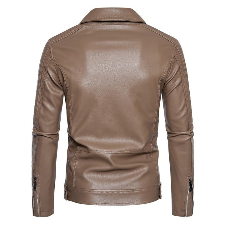 Herren Modische Kunstleder Bikerjacke Echo Archiv