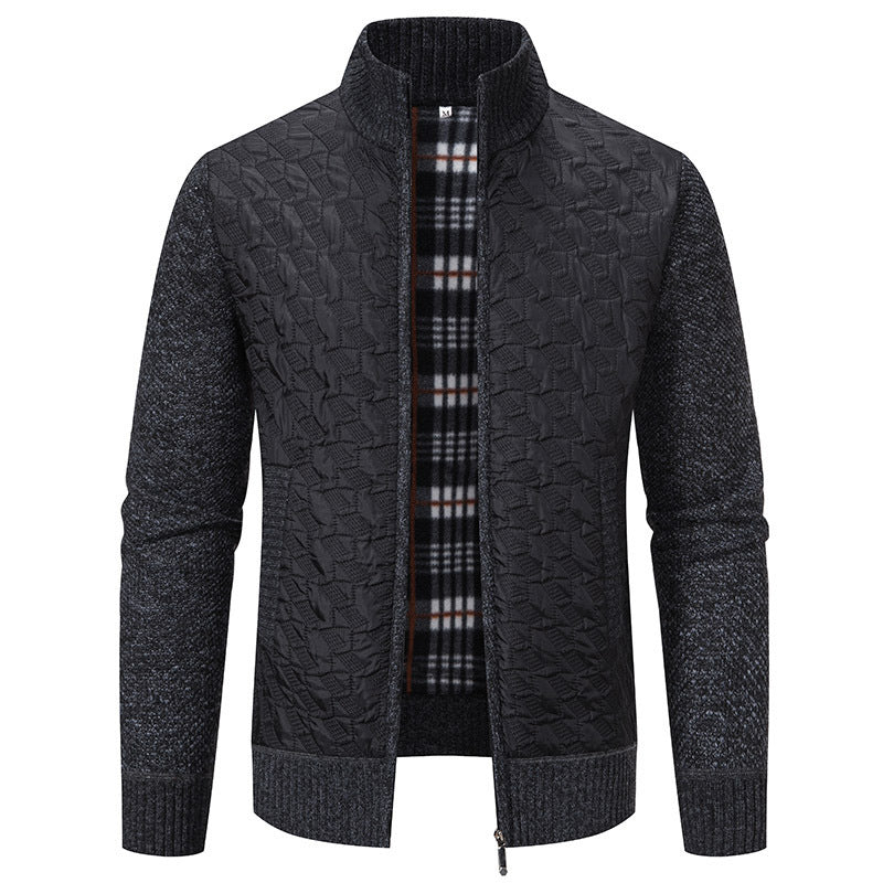 Herren Übergangsjacke mit hohen Kragen und gesteppter Innenseite Echoarchiv