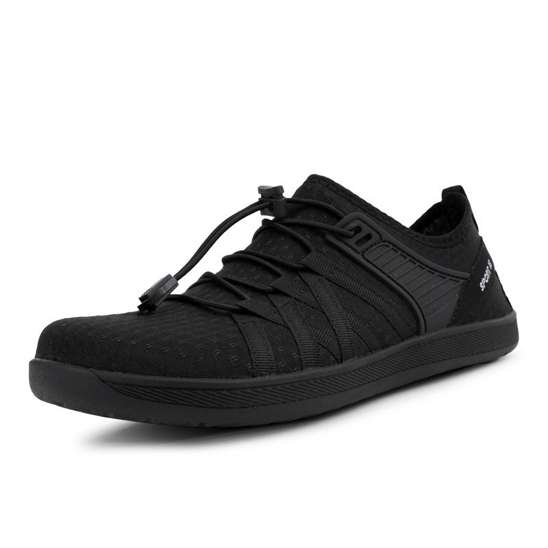 Unisex nan flacher Stadt-Sneaker mit Schnellzugverschluss, elastischem Strickoberteil und stoßabsorbierender Leichtsohle Echo Archiv