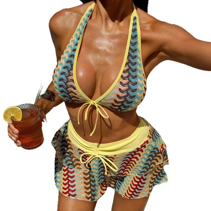 Damen Bikini-Set mit raffinierter Rockdetails Echo Archiv