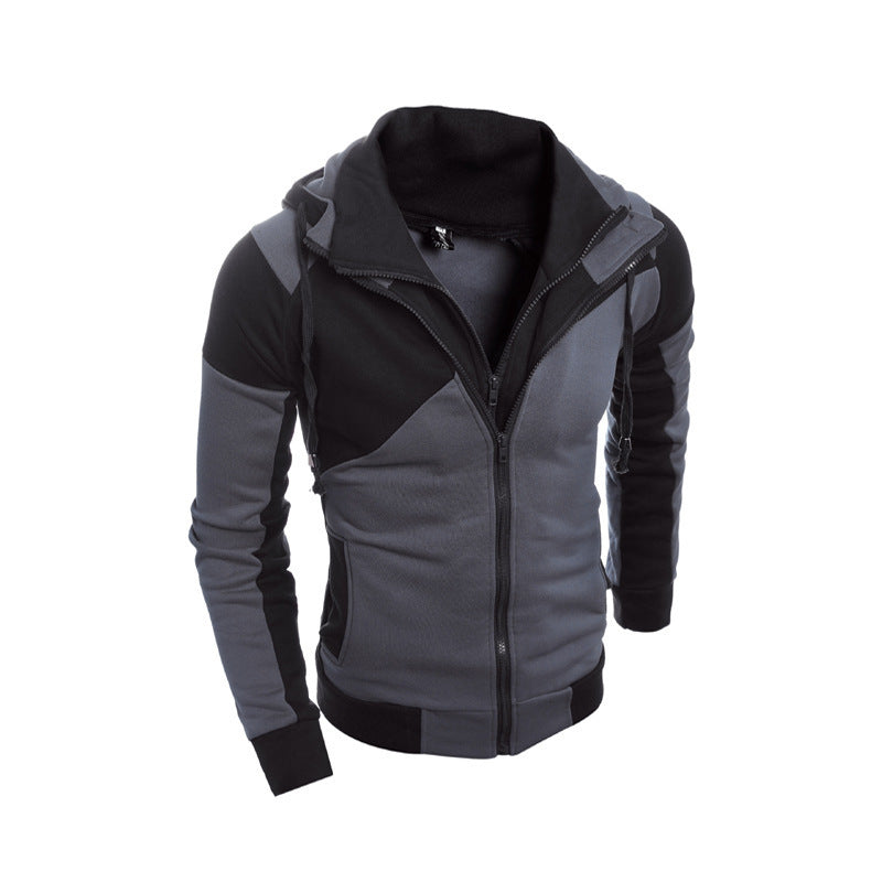 Herren sportlicher Kapuzenjacke mit modischem Farbblockdesign Echoarchiv