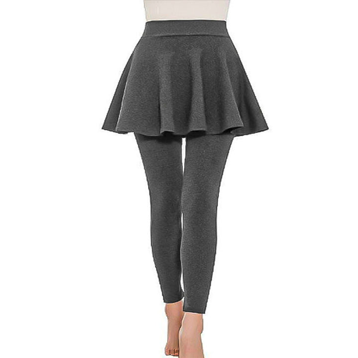 Damen Highwaist-Leggings mit integriertem Tellerrock und figurschmeichelnder Silhouette Echoarchiv