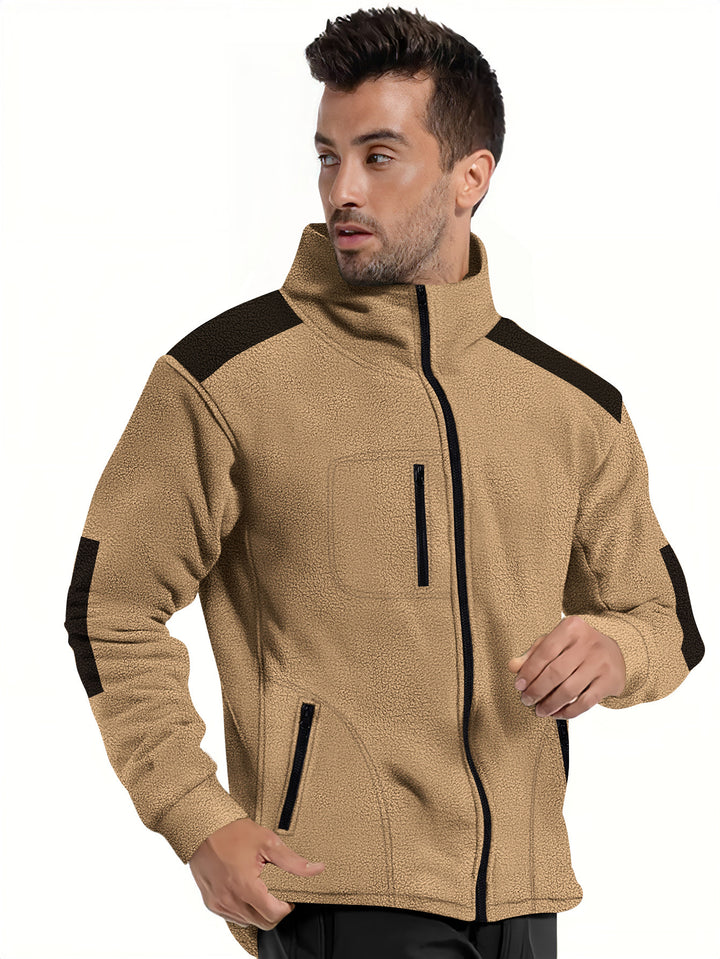 Herren fleecegefütterte Jacke mit modernem Reißverschluss und praktischen Taschen Echoarchiv