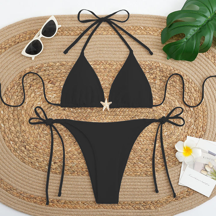 Damen Triangel-Bikini mit eleganten Binde-Detaillierungen Echo Archiv
