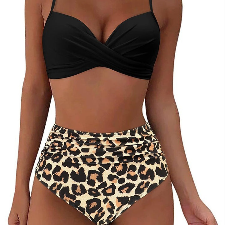 Damen Hochtailliertes Bikini-Set mit Wickel-Design Echo Archiv