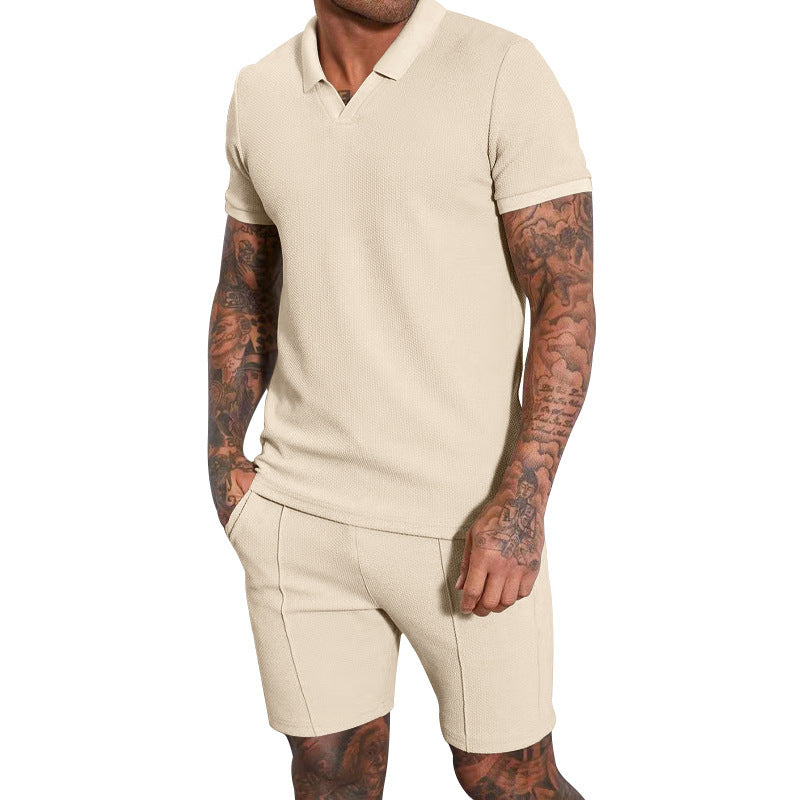 Herren Poloshirt und Shorts Set Echoarchiv