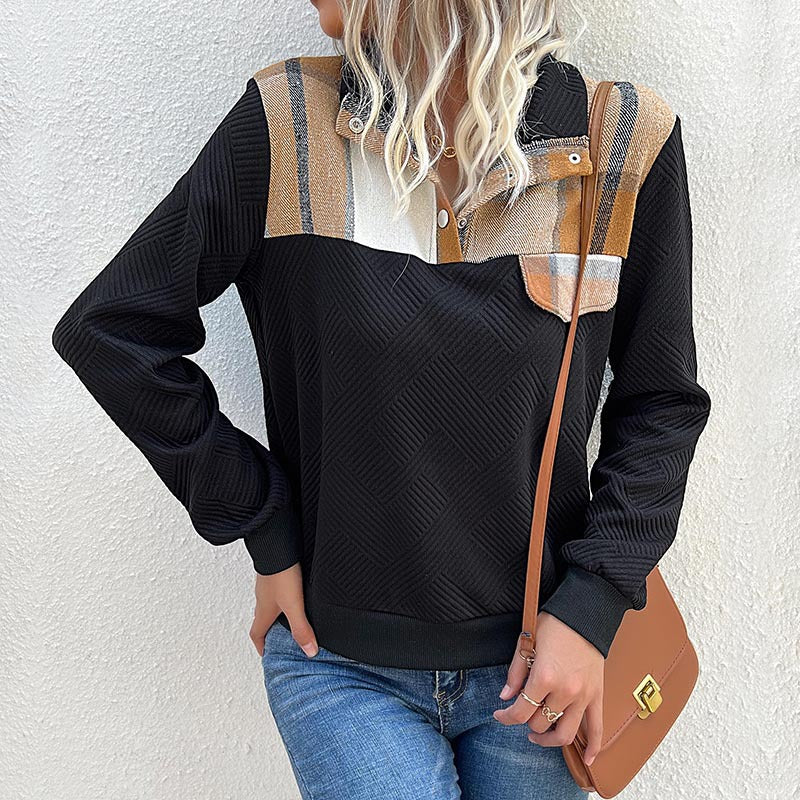 Damen Sportlicher Pullover mit klassischem Kragen Echo Archiv