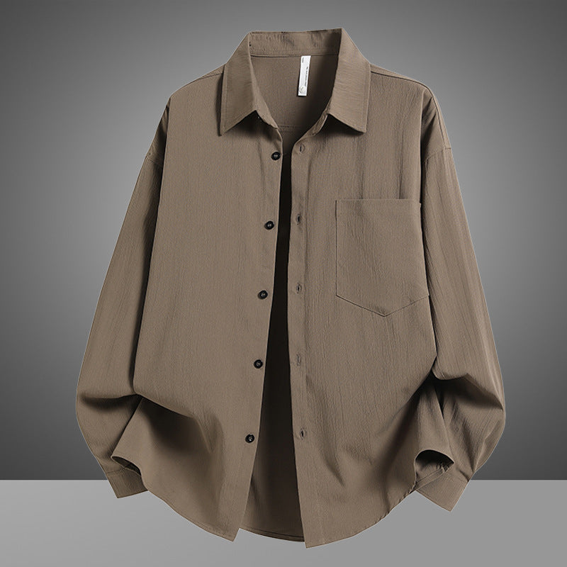 Herren Lässiges Overshirt mit praktischer Brusttasche und modernem Schnitt Echoarchiv