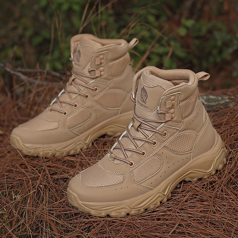 Herren Robuster Trekking- und Einsatzstiefel mit Knöchelstütze und profilierter Gummisohle Echoarchiv