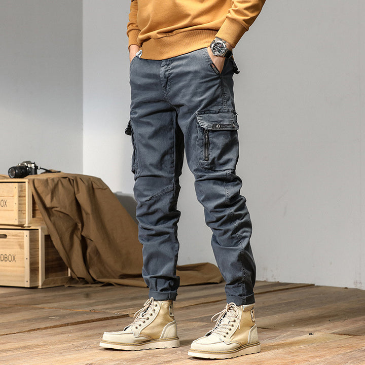 Herren Robuste Utility-Cargohose mit Mehrfachtaschen und verstärkten Kniepartien Echo Archiv
