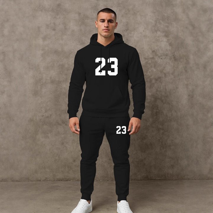 Herren Premium Sportanzug mit lässigem Grafikdesign Echoarchiv