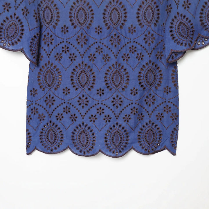 Damen Bestickte Broderie-Anglaise Tunika mit Ajour-Details Echo Archiv
