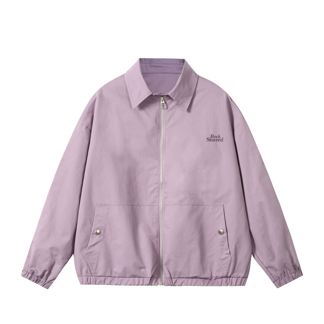 Unisex Leichte Windjacke mit Hemdkragen, Reißverschluss und aufgesetzten Taschen Echoarchiv