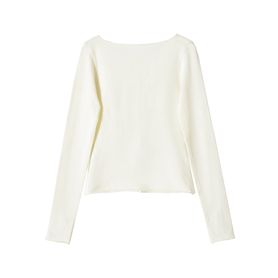 Damen Feinstrick Cropped-Cardigan mit Perlmuttknopfleiste Echoarchiv