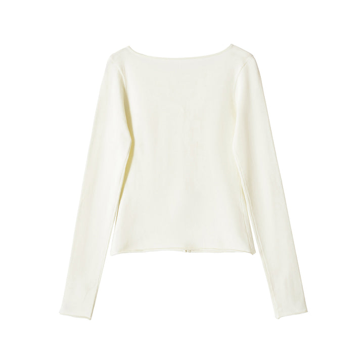Damen Feinstrick Cropped-Cardigan mit Perlmuttknopfleiste Echoarchiv