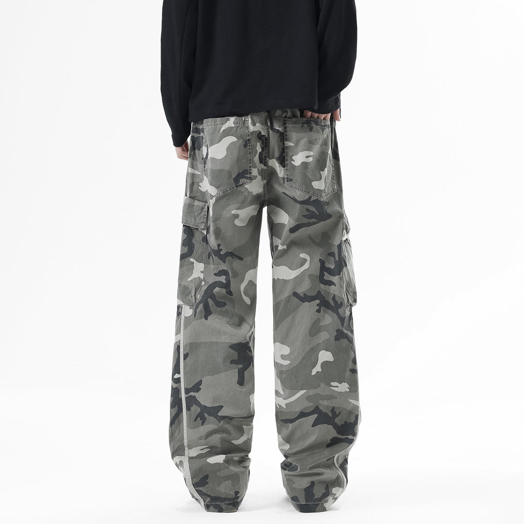 Herren Cargohose mit elastischem Bund, Tunnelzug und Mehrfach‑Taschen Echo Archiv