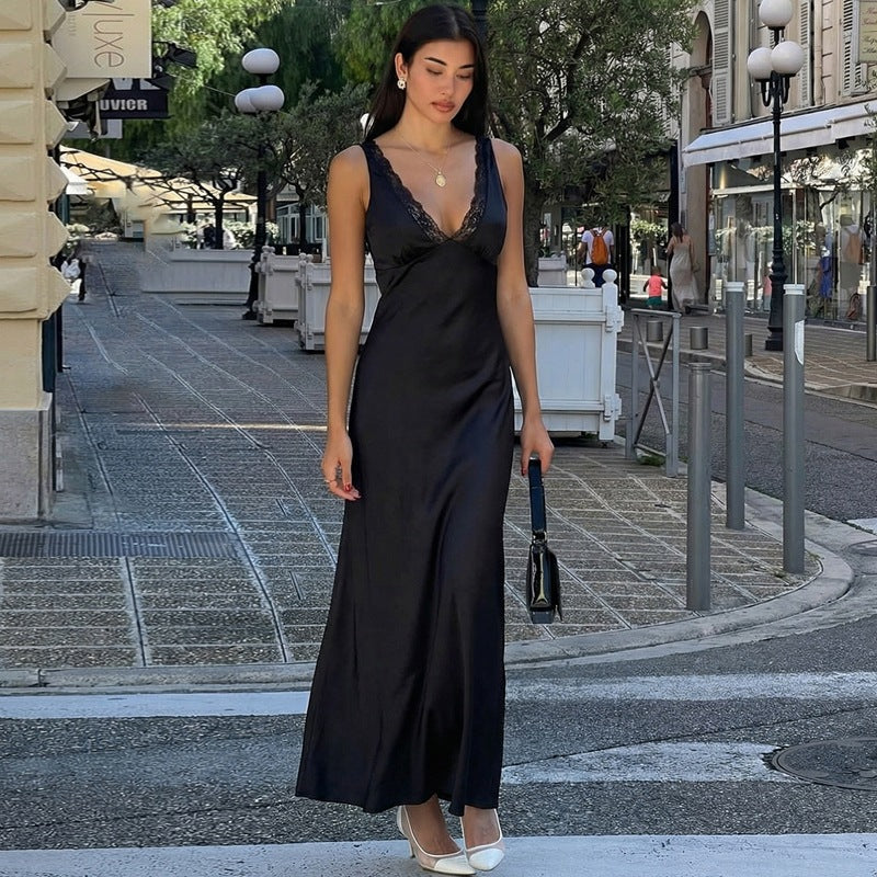 Damen Elegantes Nachthemd mit Spitzendetails Echo Archiv