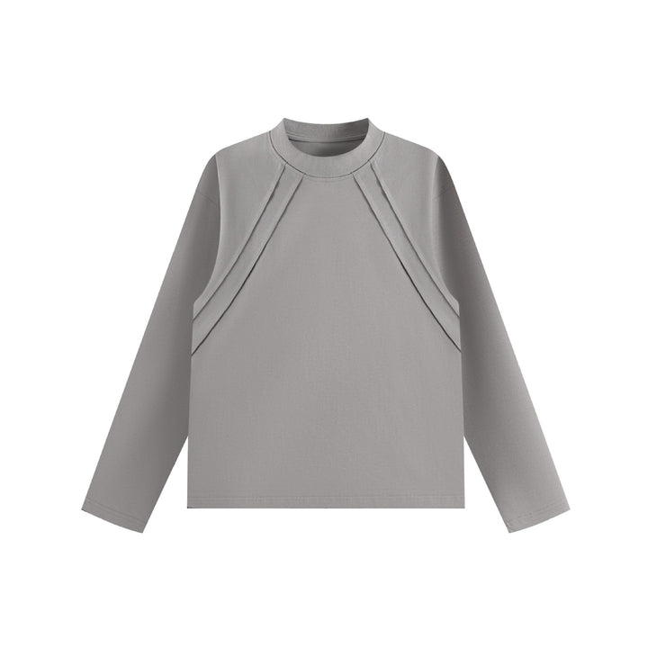 Unisex Oversize‑Sweatshirt mit dekorativer Lagenpasse und Rundhalsausschnitt Echoarchiv