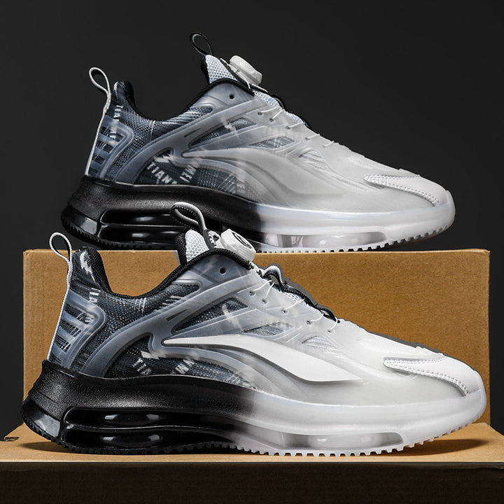 Unisex Transparente TPU-Sneaker mit sichtbarer Luftkammer und gradientem Mesh-Obermaterial Echoarchiv