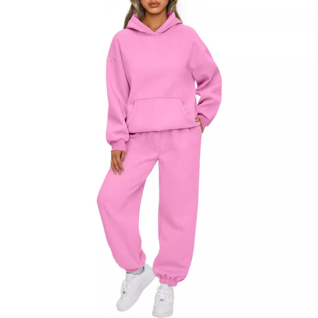 Damen nan Oversized Hoodie- und Jogginghose-Set aus weicher Baumwollmischung Echo Archiv