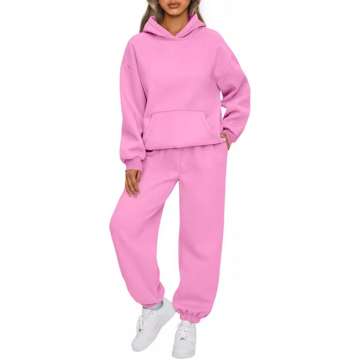Damen nan Oversized Hoodie- und Jogginghose-Set aus weicher Baumwollmischung Echo Archiv