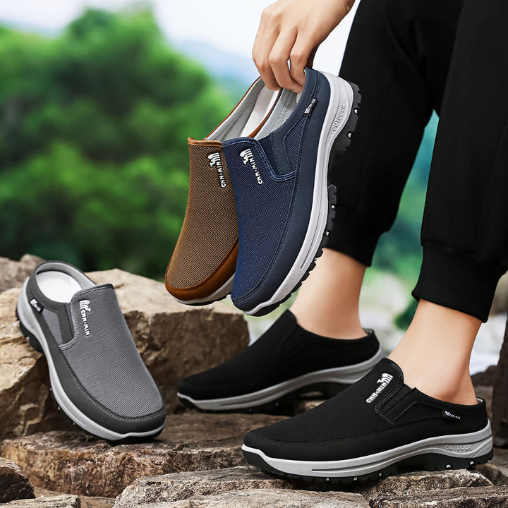 Herren nan atmungsaktiver Outdoor Clog-Slipper mit Memory-Fußbett Echo Archiv