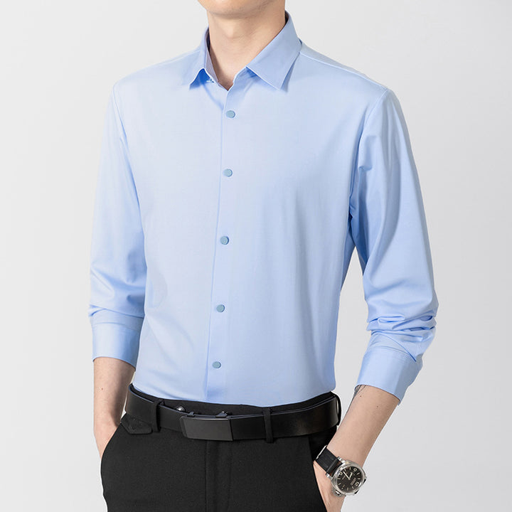 Herren Elegantes und Bequemes Langarmhemd Echoarchiv