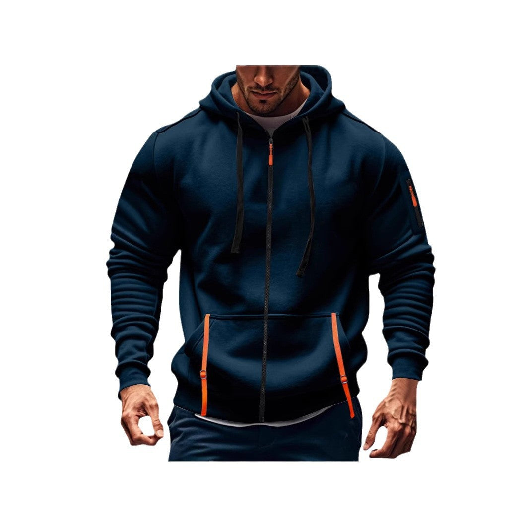 Herren sportlicher Kapuzenpulli mit praktischen Taschen Echoarchiv