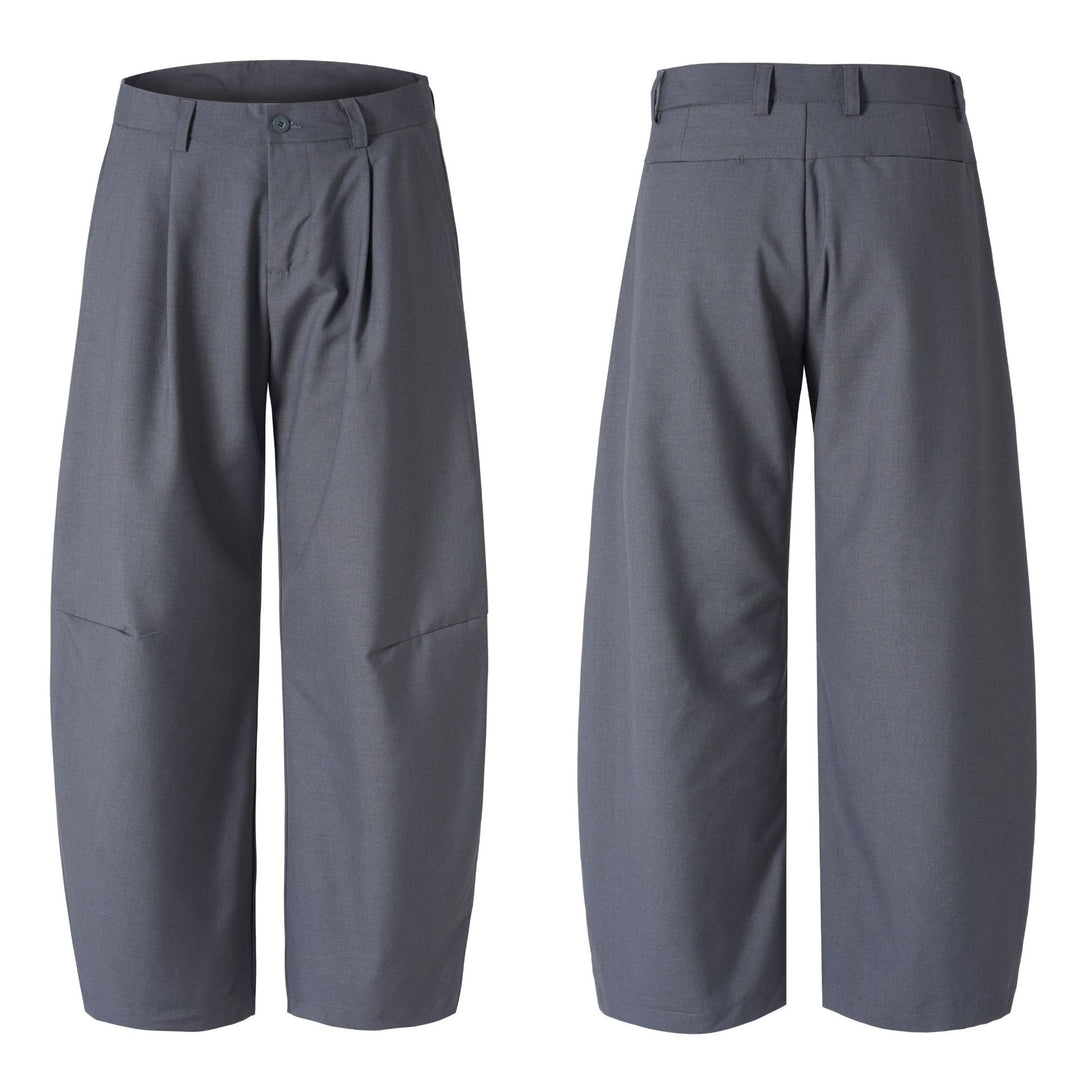 Herren Ultraweite Bügelfalten-Hose mit tiefem Schritt und fließender Twill-Qualität Echo Archiv