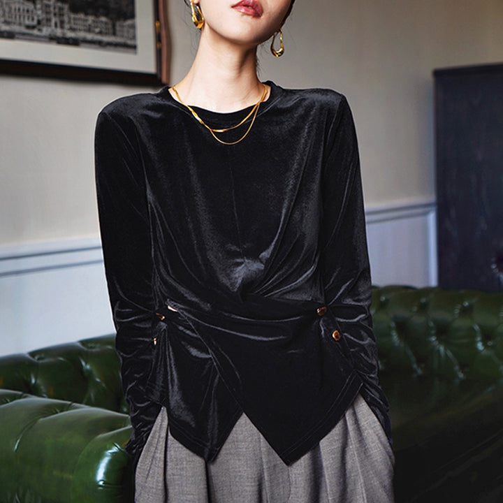 Damen Elegant geschnittene Bluse mit Twist-Detail Echoarchiv