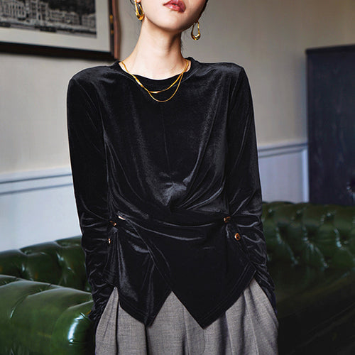 Damen Elegant geschnittene Bluse mit Twist-Detail Echoarchiv