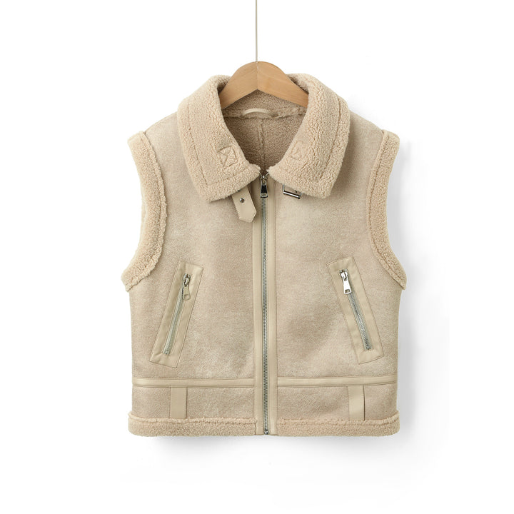 Damen Modische und kuschelige Fleece Weste Echo Archiv