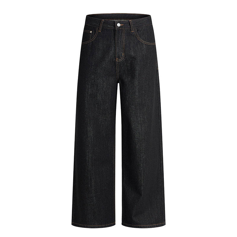 Damen High-Waist Culotte-Jeans aus Denim mit weitem Bein Echo Archiv