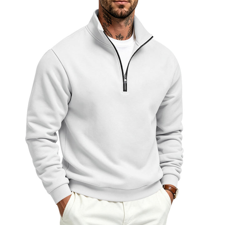 Herren Halbzip-Sweatshirt mit Troyerkragen und weicher Fleece-Innenseite – Norvane