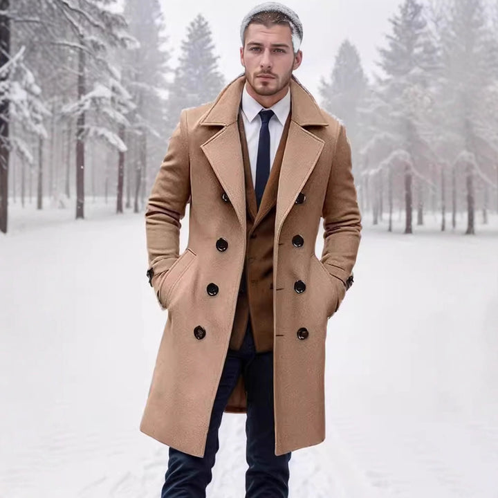 Herren eleganter Woll-Mantel Echoarchiv