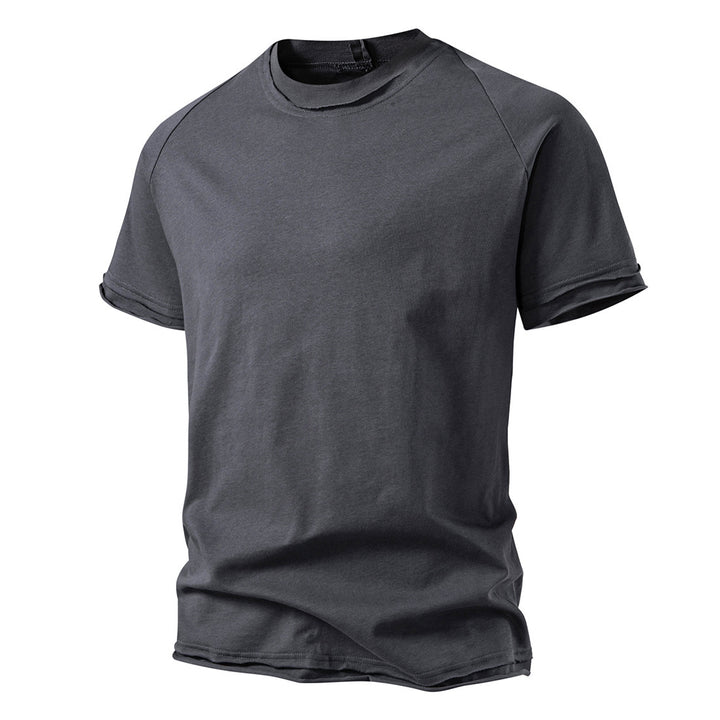 Herren lässiges Kurzarmshirt mit modischem Schnitt und atmungsaktiver Baumwolle Echoarchiv