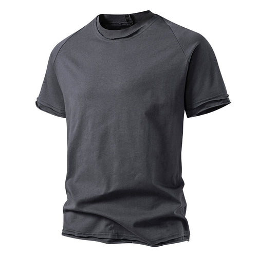 Herren lässiges Kurzarmshirt mit modischem Schnitt und atmungsaktiver Baumwolle Echoarchiv