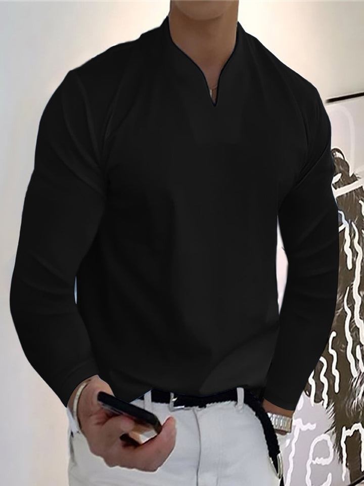 Herren Lässiges Langarmshirt Echo Archiv